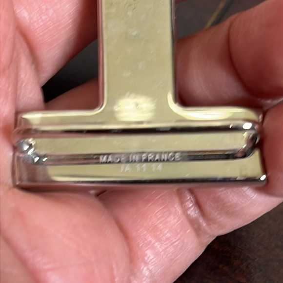 Hermes H Belt Buckles Gold Platinum & Reversible Leather Strap size 90 - Picture 6 of 16